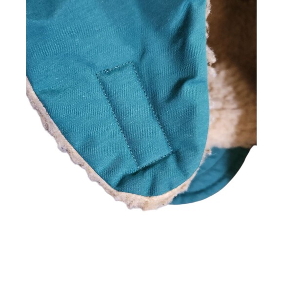 Vintage Columbia Trapper Hat Gore-Tex Cap Green Sherpa Lined Ear Flaps Size S/M - Picture 10 of 14